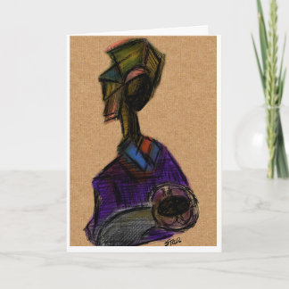 Madonna en kind kerstkaart kaart