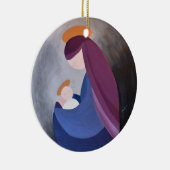 Madonna en kind - Lucas 2:11 Kerstversiering Keramisch Ornament (Rechts)