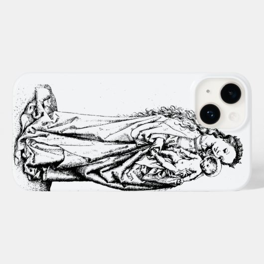 Madonna en kind Maagd Maria Case-Mate iPhone Case (Achterkant (horizontaal))