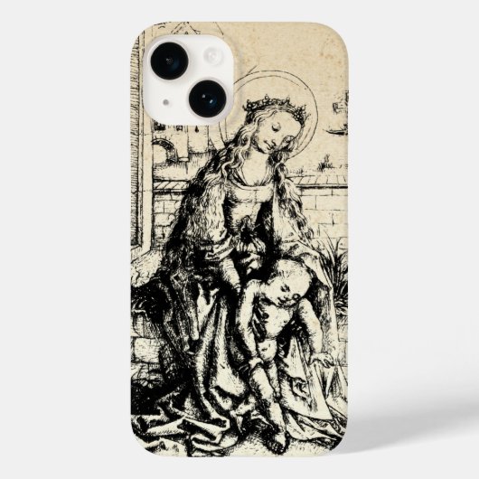 Madonna en kind Maagd Maria Case-Mate iPhone Case (Achterkant)