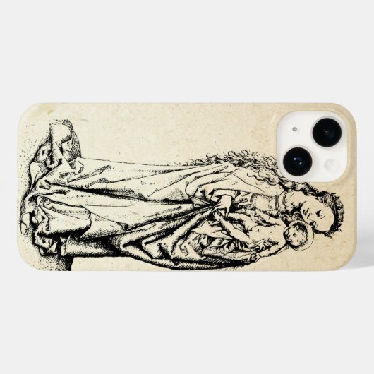 Madonna en kind Maagd Maria Case-Mate iPhone Case (Achterkant (horizontaal))