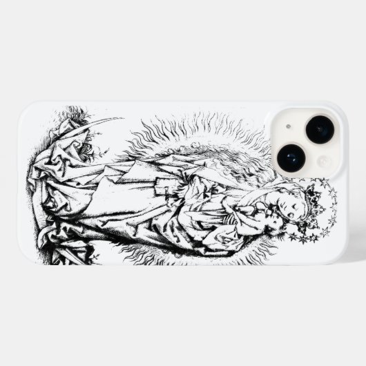 Madonna en kind Maagd Maria Case-Mate iPhone Case (Achterkant (horizontaal))