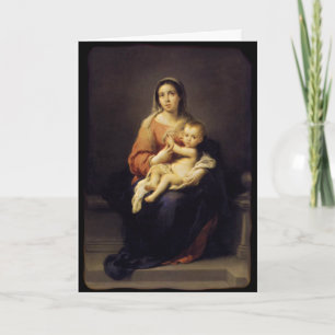 Madonna en Kind - Maagdelijke Mary - Murillo Feestdagen Kaart