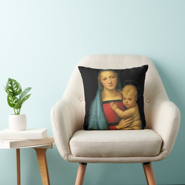 Madonna en kind, Madonna del Granduca van Raphael Kussen (Stoel)