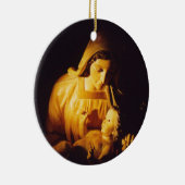 Madonna en kind: Madrid Keramisch Ornament (Rechts)