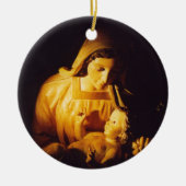 Madonna en kind: Madrid Keramisch Ornament (Voorkant)