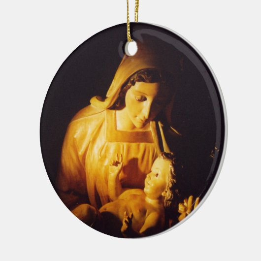 Madonna en kind: Madrid Keramisch Ornament (Links)
