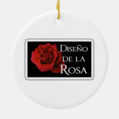 Madonna en kind: Madrid Keramisch Ornament (Achterkant)