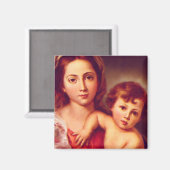 Madonna en kind magneet (Voorkant / Achterkant)