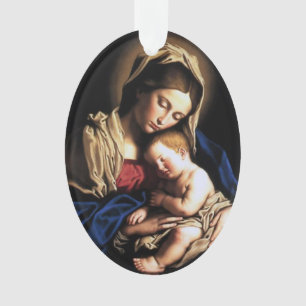 Madonna en kind - Maria en Baby Jezus Ornament