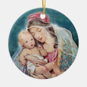  Madonna en kind - Mary en Baby Jezus Keramisch Ornament (Voorkant)