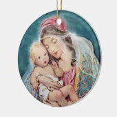 Madonna en kind - Mary en Baby Jezus Keramisch Ornament (Links)