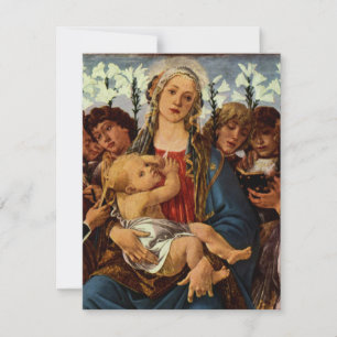 Madonna en kind met acht Angels van Botticelli