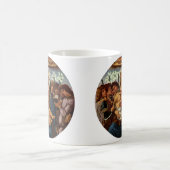 Madonna en kind met acht Angels van Botticelli Koffiemok (Center)