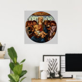 Madonna en kind met acht Angels van Botticelli Poster (Thuiskantoor)