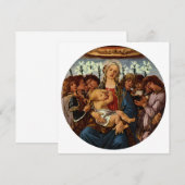 Madonna en Kind met acht engelen van Botticelli (Voorkant / Achterkant)