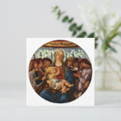 Madonna en Kind met acht engelen van Botticelli (Staand voorkant)