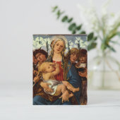 Madonna en kind met acht engelen van Botticelli (Staand voorkant)