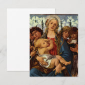 Madonna en kind met acht engelen van Botticelli (Voorkant / Achterkant)