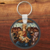 Madonna en kind met acht engelen van Botticelli Sleutelhanger (Voorkant)