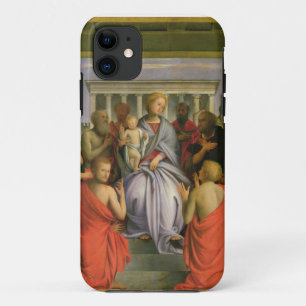 Madonna en Kind met acht heiligen, 1520s (temper) Case-Mate iPhone Case