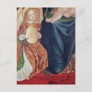 Madonna en kind met Angel Musicians Briefkaart