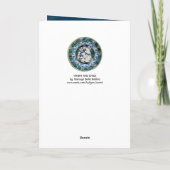 MADONNA EN KIND MET ANGELS, FOTO-TEMPLATE FEESTDAGEN KAART (Achterkant)