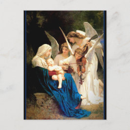 Madonna en kind met Angels Kerstmis Briefkaart