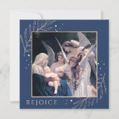 Madonna en kind met Angels Sacred Feestdagenkaart (Voorkant)