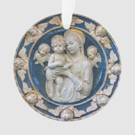 Madonna en kind met cherubs van Della Robbia Ornament