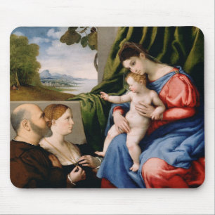 Madonna en kind met de Baby Sint John Muismat