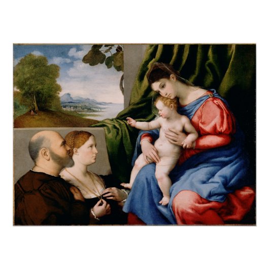 Madonna en kind met de Baby Sint John Poster (Voorkant)