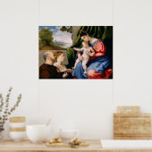 Madonna en kind met de Baby Sint John Poster (Keuken)