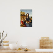 Madonna en kind met de Baby Sint John Poster (Keuken)