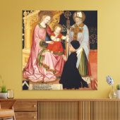 Madonna en kind met de donor canvas afdruk (Insitu (Woonkamer))