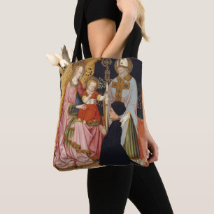 Madonna en kind met de donor tote bag