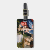 Madonna en kind met de jonge heilige Johannes Bagagelabel (Voorkant verticaal)
