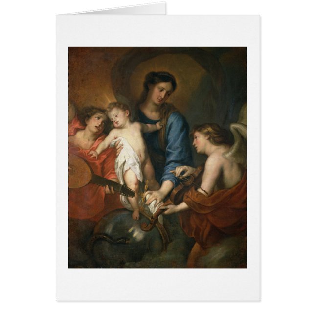 Madonna en kind met engelen (Voorkant)