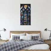 Madonna en Kind met engelen en portretten reageren Canvas Afdruk (Insitu (Slaapkamer))