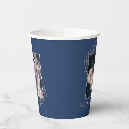 Madonna en kind met engelen heilige vakantie papieren bekers (Links)