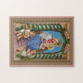 Madonna en kind met engelen legpuzzel (Horizontaal)