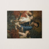 Madonna en kind met engelen legpuzzel (Horizontaal)