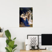 Madonna en Kind met engelen poster (Thuiskantoor)