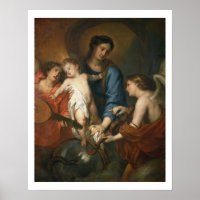 Madonna en kind met engelen