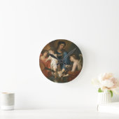 Madonna en kind met engelen ronde klok (Huis)