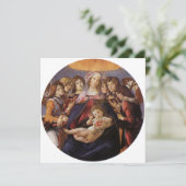 Madonna en kind met engelen van Sandro Botticelli (Staand voorkant)