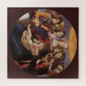 Madonna en kind met engelen van Sandro Botticelli Legpuzzel (Horizontaal)