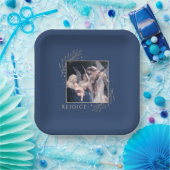 Madonna en kind met engelen Verheug je Papieren Bordje (Feest)