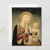 Madonna en kind met granaatappel briefkaart (Voorkant / Achterkant)