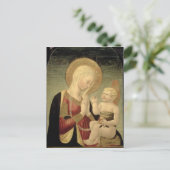 Madonna en kind met granaatappel briefkaart (Staand voorkant)